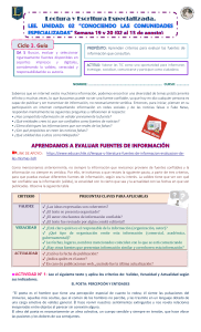 Evaluar Fuentes: Guía de Lengua y Literatura