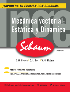 Mecánica Vectorial: Estática y Dinámica - Schaum