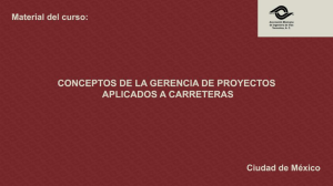 Gerencia de Proyectos en Carreteras: Conceptos Clave
