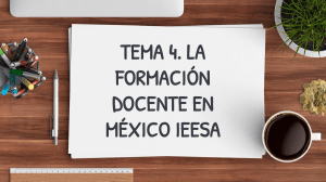 Formación Docente en México: Evolución y Perspectivas