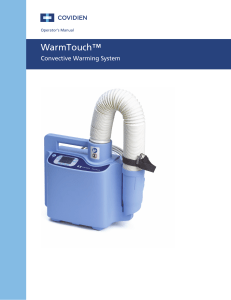 WarmTouch Convective Warming System Operator's Manual