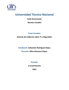 Seguridad Informática: Texto Paralelo UTN Guanacaste