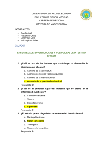 Enfermedades Diverticulares: Examen de Imagenología