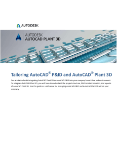AutoCAD P&ID & Plant 3D Tailoring Guide