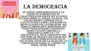 La Democracia: Definición y Principios Fundamentales
