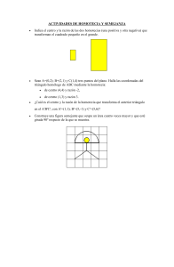 Homotecia y Semejanza: Ejercicios de Matemáticas