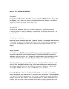 Resumen de la Segunda Guerra Mundial