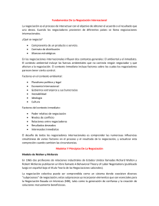 Fundamentos de la Negociación Internacional: Modelos y Principios