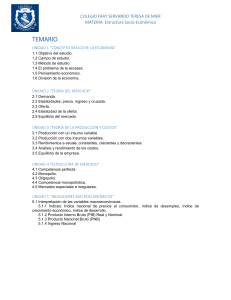 Temario Estructura Socio-Económica - Colegio Fray Servando