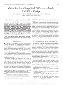 Simplified EMI Filter Design for Power Converters