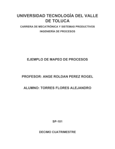 Mapeo de Procesos: Ejemplo de Mecatrónica y Sistemas Productivos