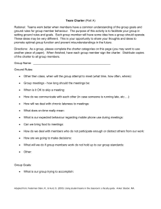 Team Charter Template: Ground Rules & Goals
