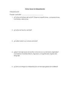 Guía para la Interpretación Bíblica
