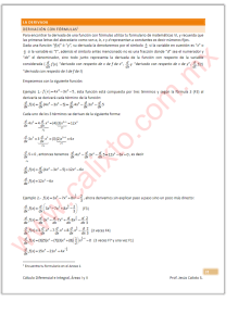 Calculus Derivatives: Formulas and Examples