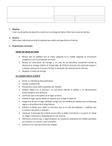 POE Entrega Última Milla Macizo: Atención al Cliente y Seguridad