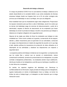 Trabajo a Distancia: Análisis y Perspectivas