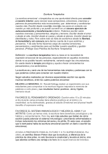 Escritura Terapéutica: Guía para el Autoconocimiento
