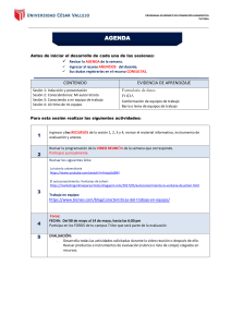 Agenda Tutoría Académica: Inducción, Autoconocimiento y Trabajo en Equipo