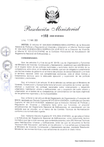 Resolución Ministerial: Norma Técnica A.040 Educación