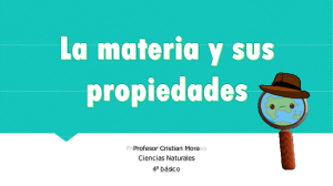 Materia, Masa y Volumen: Presentación de Ciencia para Primaria