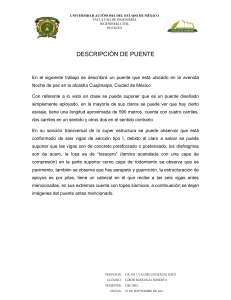 Descripción de Puente: Ingeniería Civil