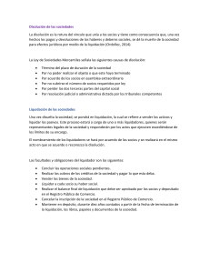 Disolución y Liquidación de Sociedades Mercantiles