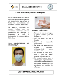 COVID-19: Guía de Buenas Prácticas de Higiene