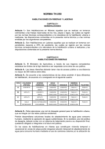 NORMA TH.050 HABILITACIONES EN RIBERAS Y LADERAS