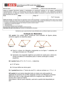 Avaliação PA e PG -  1º A e 1ºB
