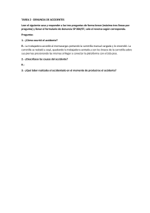 Denuncia de Accidente Laboral: Caso Práctico y Formulario