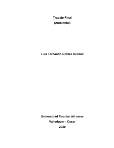 Trabajo Final Ambiental: Educación, Crisis y Contaminación
