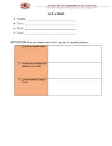 Actividad: Comprensión de Video Educativo