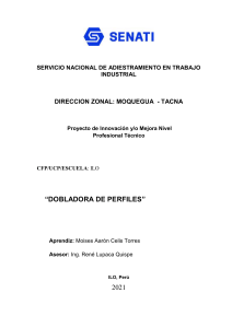 Proyecto Doblador de Perfiles: Innovación en Soldadura