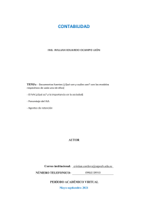 Contabilidad: Documentos Fuente, IVA y Agentes de Retención