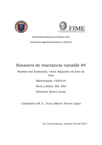 Sensores de Reactancia Variable #4 - UANL FIME