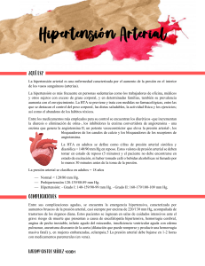 Hipertensión Arterial: Causas, Síntomas y Tratamiento