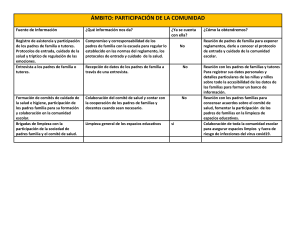 Participación Comunitaria Escolar: Plan de Acción