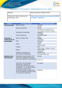 Herramientas en Línea: Formato de Categorización y Búsqueda