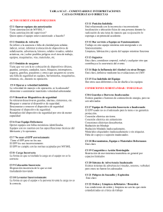 Tabla SCAT: Causas de Accidentes y Seguridad Industrial
