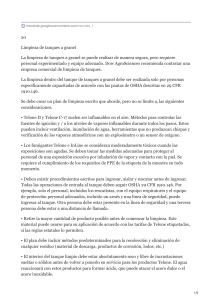 Limpieza Segura de Tanques a Granel: Guía y Procedimientos