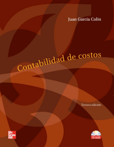 Contabilidad de Costos: Tercera Edición