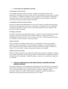 Capitalismo Consciente: Características y Correcciones