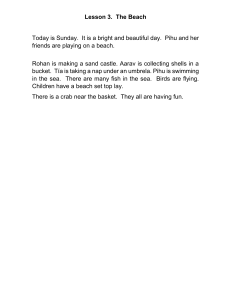 The Beach: A Fun Elementary School Lesson