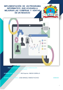 Programa Informático para Compras y Ventas: Proyecto de Investigación