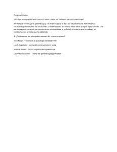 Constructivismo: Preguntas y Autores Clave
