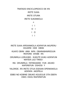 Irete Suka: Tratado Enciclopédico de Ifá