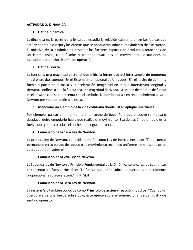 ACTIVIDAD 2 DINAMICA