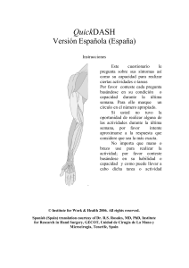 Cuestionario Quick DASH (Español Puerto Rico)