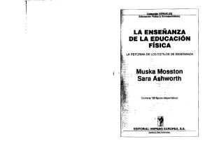 Libro La Enseñanza de la Educación Fisica Muska-mosston.