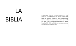 La Biblia: Reflexiones sobre el amor a Dios y el bienestar
